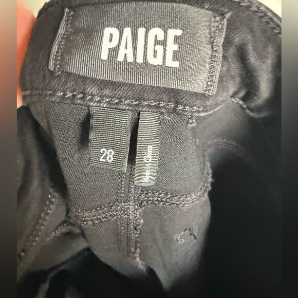 Paige Anessa Coated Wide Leg Jeans - Picture 6 of 11